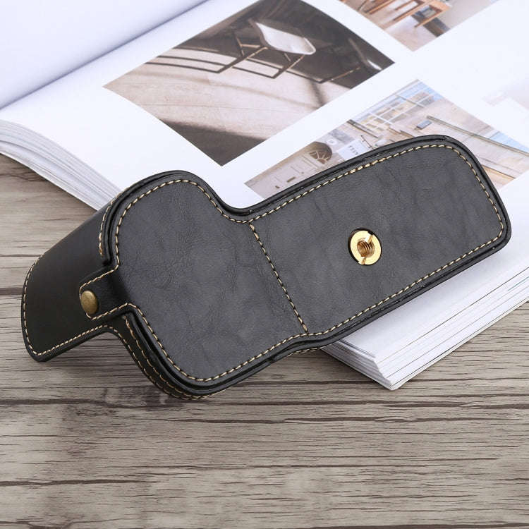 1/4 inch Thread PU Leather Camera Half Case Base for Canon EOS 5D Mark IV / 5D Mark III, For Cano...