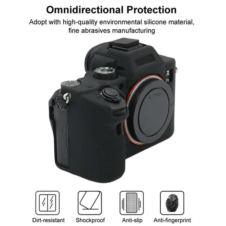 For Sony A7 III / ILCE-7M3 / A7R III Soft Silicone Protective Case, For Sony A7 III / ILCE-7M3 / ...