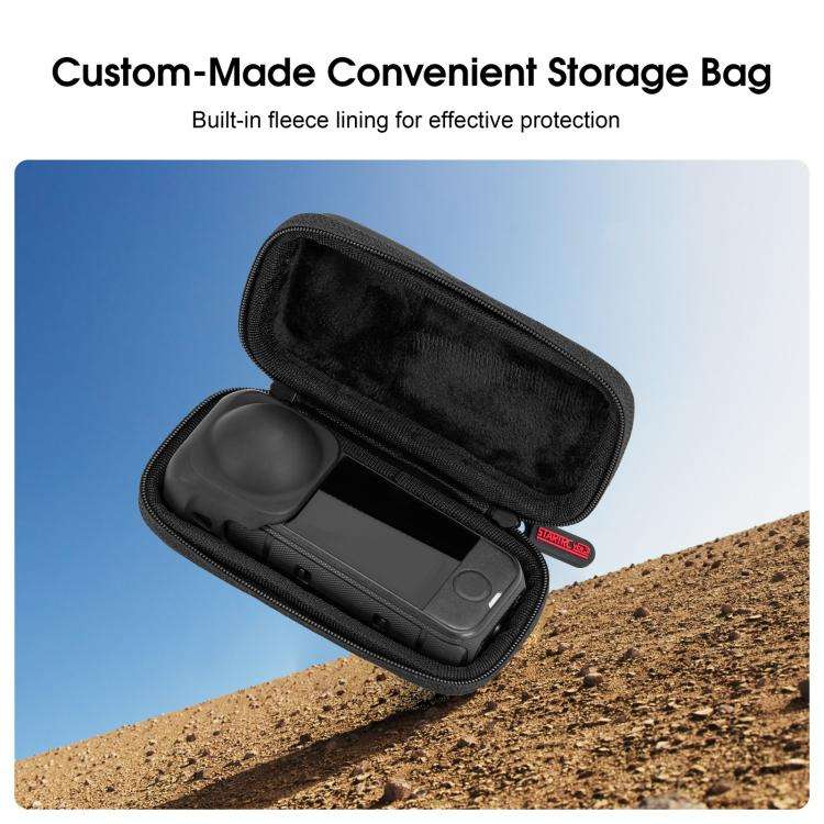 For Insta360 X4 Air STARTRC Camera PU Carry Storage Bag, For Insta360 X4 Air