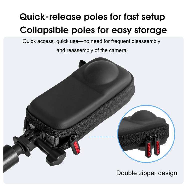 For Insta360 X4 Air STARTRC Camera PU Carry Storage Bag, For Insta360 X4 Air