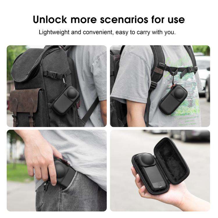 For Insta360 X4 Air STARTRC Camera PU Carry Storage Bag, For Insta360 X4 Air