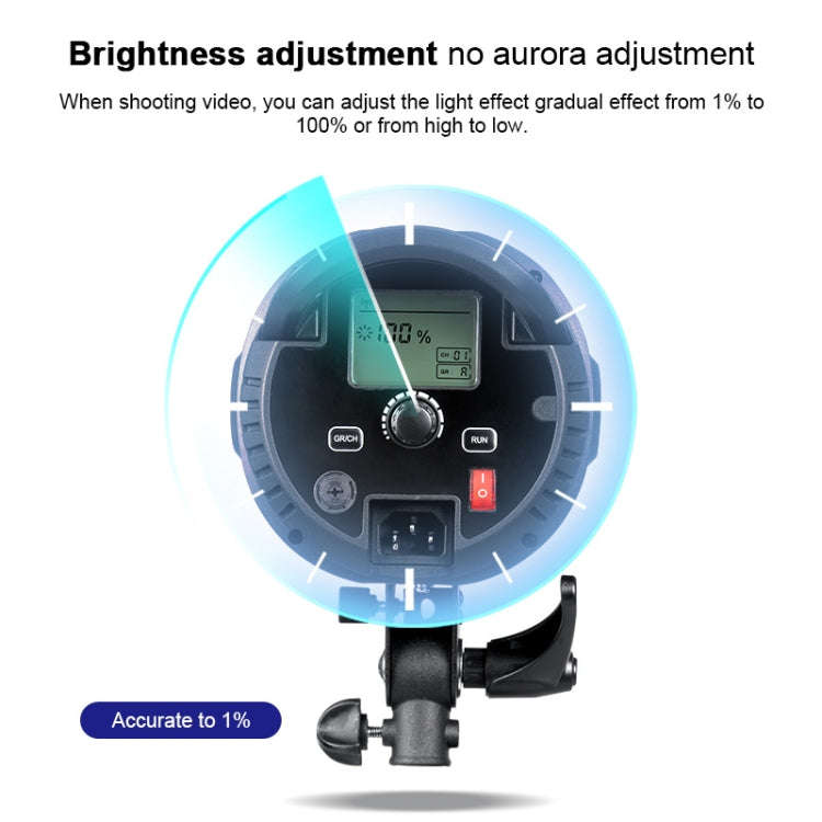 TRIOPO EX-200W Studio Flash Built-in Dissipate Heat System with EX-200III LED Single Light, EX-200W
