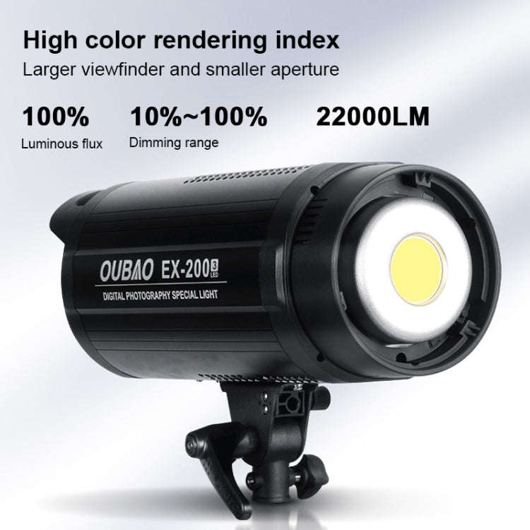 TRIOPO EX-200W Studio Flash Built-in Dissipate Heat System with EX-200III LED Single Light, EX-200W