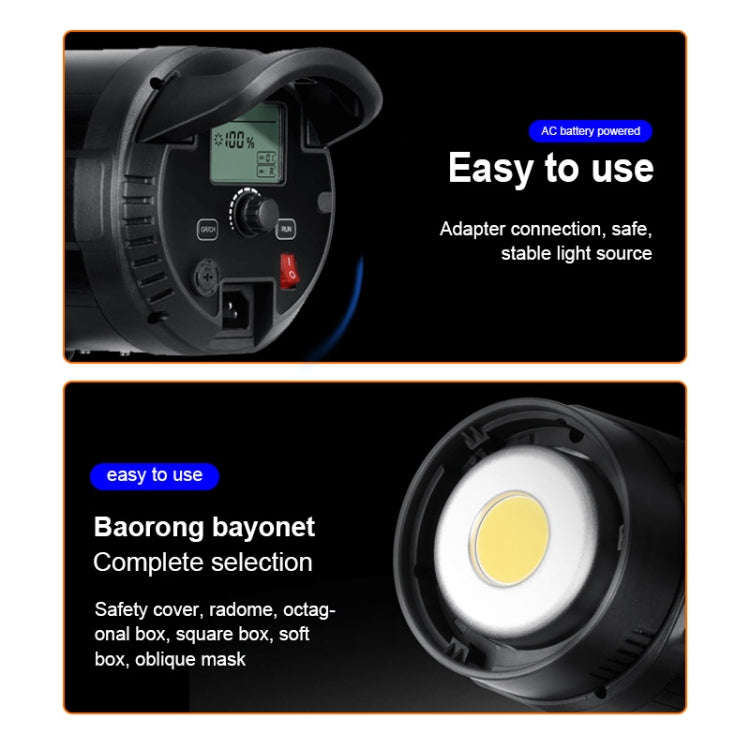 TRIOPO EX-200W Studio Flash Built-in Dissipate Heat System with EX-200III LED Single Light, EX-200W