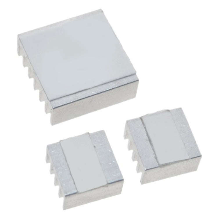 3 in 1 Cooling Heatsink Aluminium Heat Sink Pad Shims for Raspberry Pi 3 / 2, For Raspberry Pi 3 / 2
