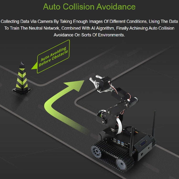 Waveshare JETANK AI Tracked Mobile Robot Kit, Based on Jetson Nano, EU Plug, Waveshare JETANK AI