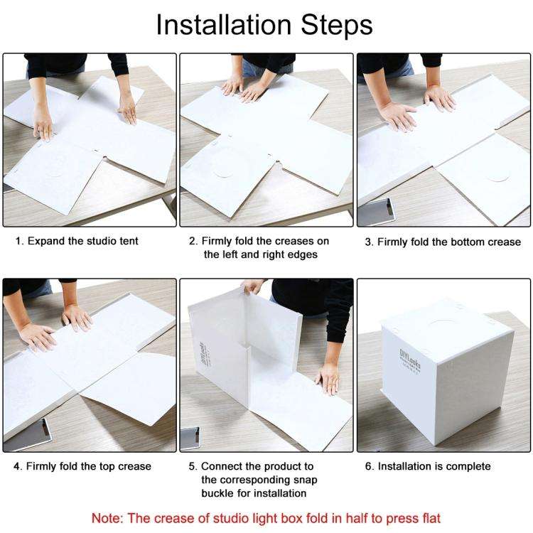 20cm Include 2 LED Panels Folding Portable 1100LM Light Photo Lighting Studio Shooting Tent Box K...