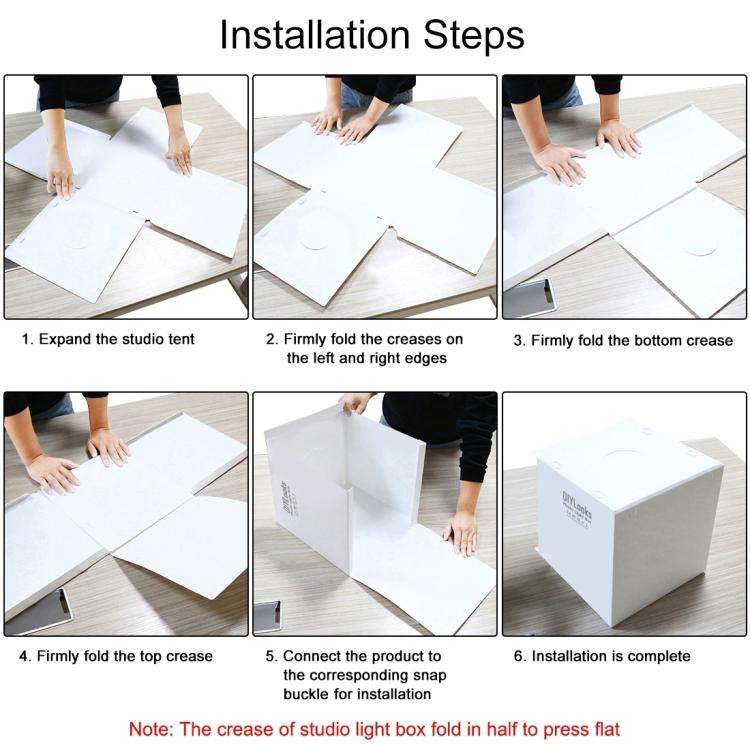 20cm Include 2 LED Panels Folding Portable 1100LM Light Photo Lighting Studio Shooting Tent Box K...