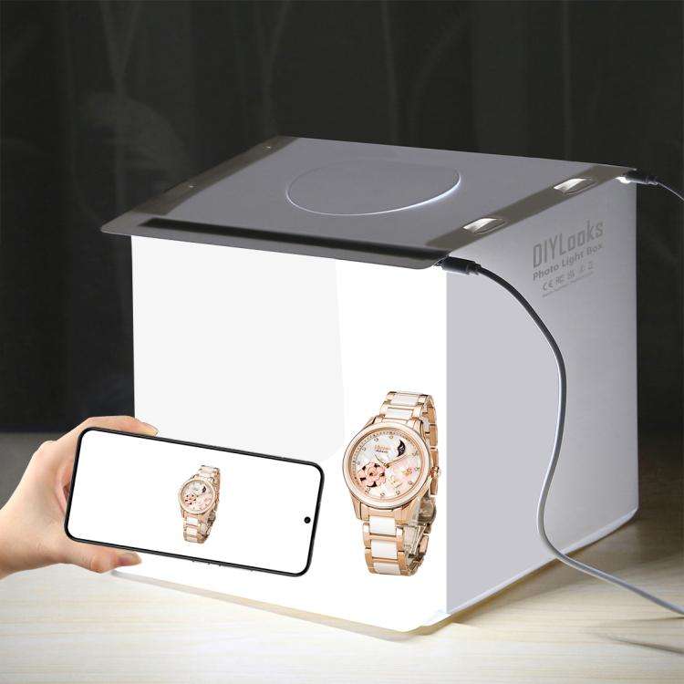 20cm Include 2 LED Panels Folding Portable 1100LM Light Photo Lighting Studio Shooting Tent Box K...