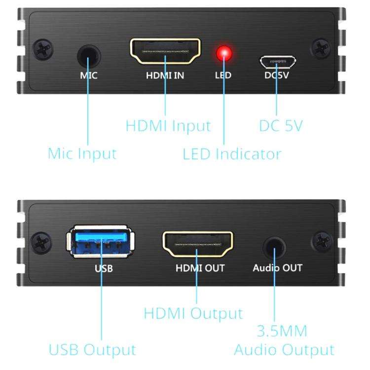 NK-S300 USB 3.0 HDMI 4K HD Video Capture Card Device, NK-S300