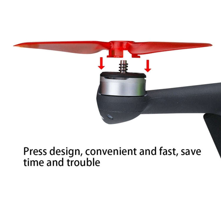 RCSTQ 2 Pairs Clear Color Quick-release Propellers for DJI FPV, For DJI FPV(Red)