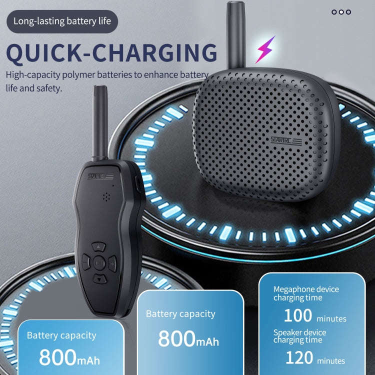 STARTRC Drone Megaphone Wireless Portable Speaker 3KM Control for DJI Mavic / Air / Mini Series, ...