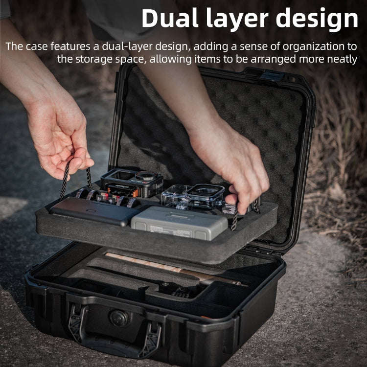 For DJI Osmo Action 5 Pro STARTRC Waterproof EVA ABS Dual-layer Suitcase Storage Box, For DJI Osm...