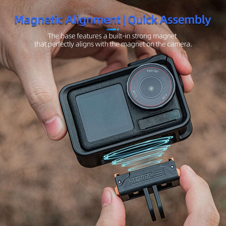 For DJI Osmo Action 5 Pro STARTRC Plastic Quick Adapter Magnetic Extension Bracket, For DJI Osmo ...