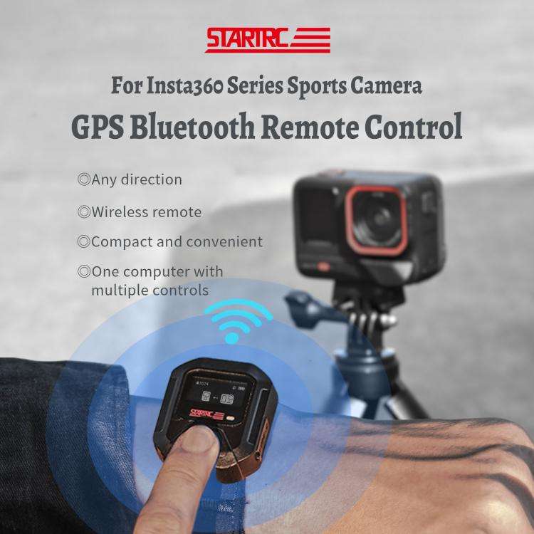 STARTRC GPS Bluetooth Remote Control For Insta360 X4 Series / Ace Pro Series / GO 3S Series, For ...