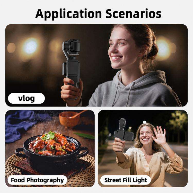 For DJI Osmo Pocket 3 Desiontal Portable Magnetic Fill Light, PM01 Single Light, PM01 Single Light