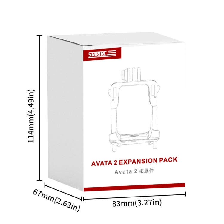 For DJI Avata 2 STARTRC Action Camera Holder Mount Drone Expansion Bracket, For DJI Avata 2 Expan...