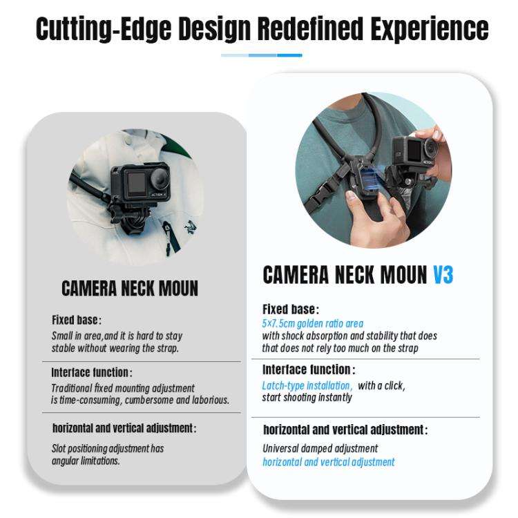 STARTRC Lazy Neck Bracket V3 POV View Mount with Chest Strap, POV View Mount with Chest Strap