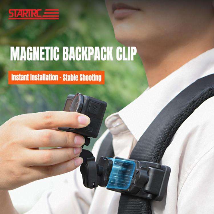 STARTRC Magnetic  Backpack Clip Mount for DJI Osmo 360 / GoPro Action Cameras, Magnetic Backpack ...