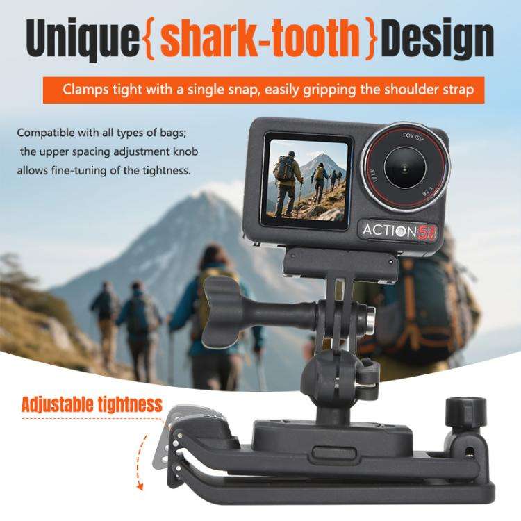 STARTRC Magnetic  Backpack Clip Mount for DJI Osmo 360 / GoPro Action Cameras, Magnetic Backpack ...