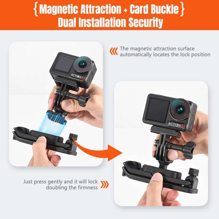 STARTRC Magnetic  Backpack Clip Mount for DJI Osmo 360 / GoPro Action Cameras, Magnetic Backpack ...