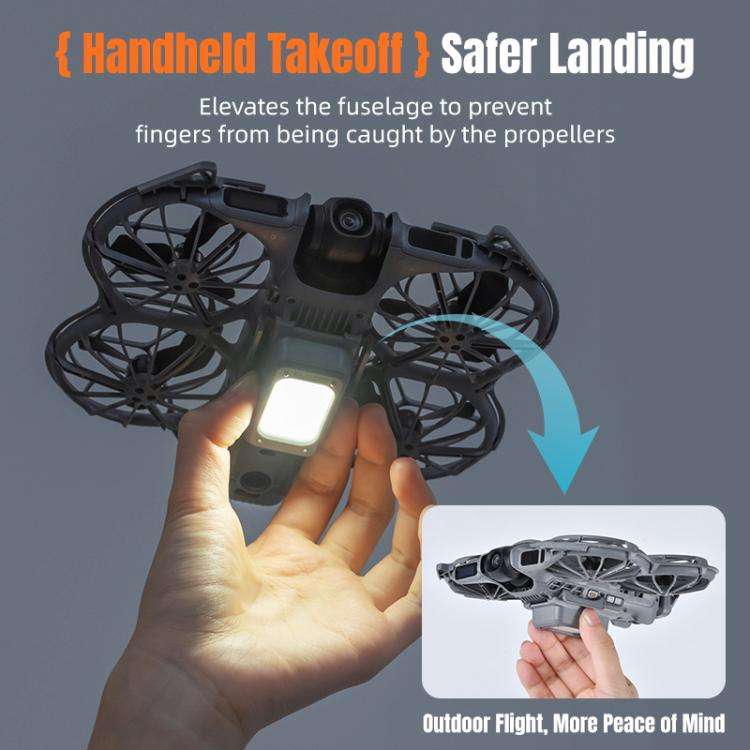 For DJI Neo 2 STARTRC LED Light Heightened Landing Gear Training Rack, For DJI Neo 2 LED Light Rack