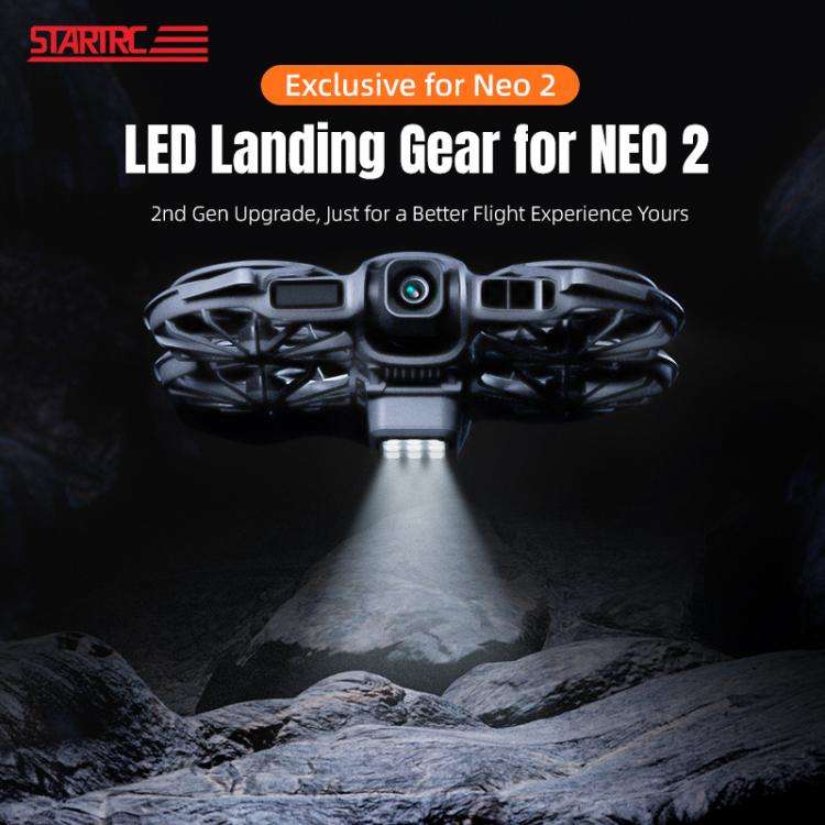 For DJI Neo 2 STARTRC LED Light Heightened Landing Gear Training Rack, For DJI Neo 2 LED Light Rack