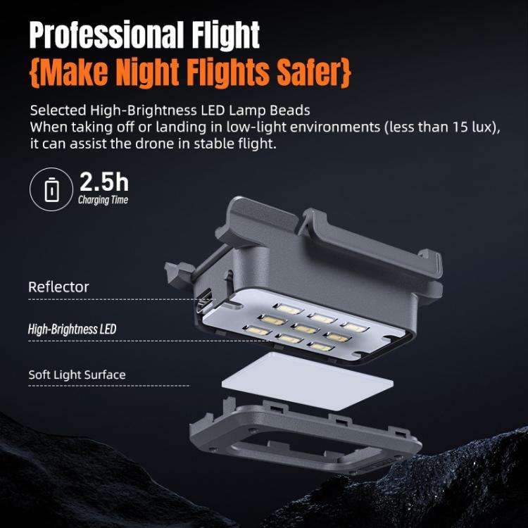 For DJI Neo 2 STARTRC LED Light Heightened Landing Gear Training Rack, For DJI Neo 2 LED Light Rack