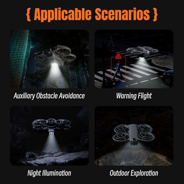 For DJI Neo 2 STARTRC LED Light Heightened Landing Gear Training Rack, For DJI Neo 2 LED Light Rack