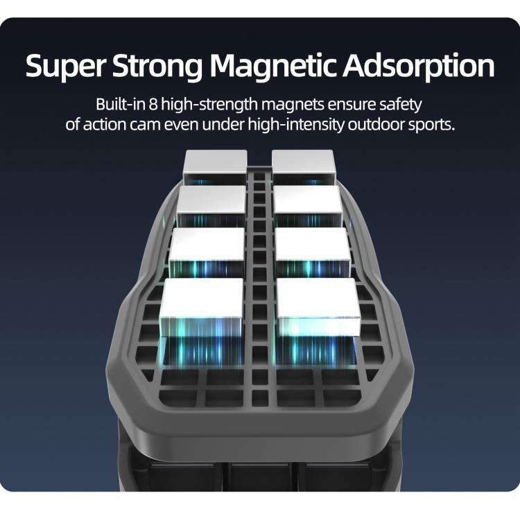 Sunnylife Magnetic Quick-Release Backpack Clip Action Camera Clamp Vertical-Horizontal Mount for ...