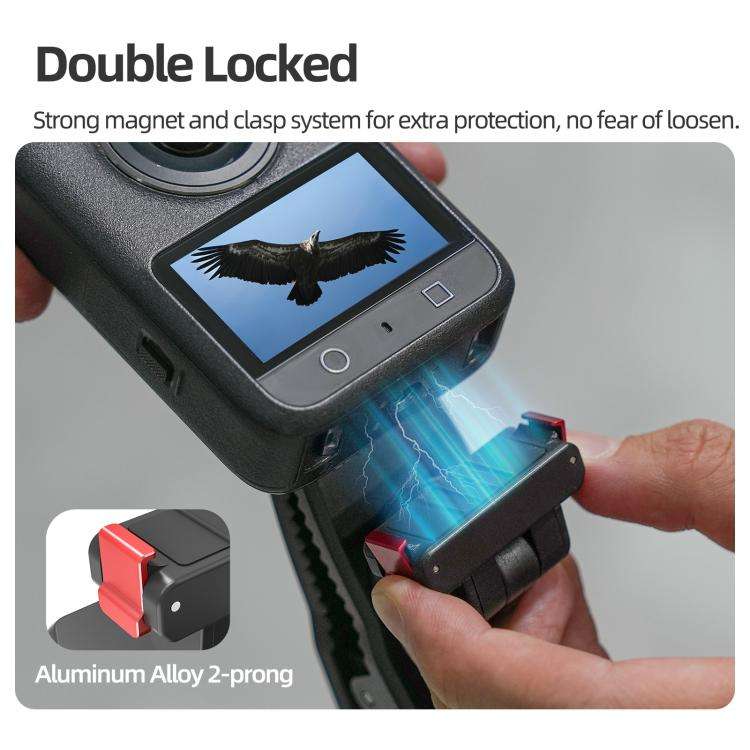 Sunnylife Magnetic Quick-Release Backpack Clip Action Camera Clamp Vertical-Horizontal Mount for ...