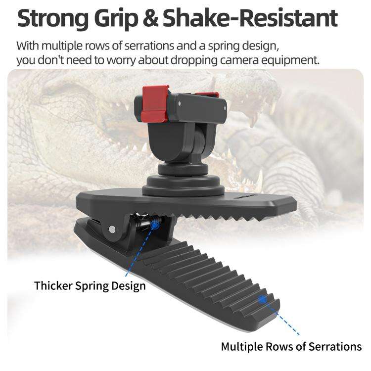 Sunnylife Magnetic Quick-Release Backpack Clip Action Camera Clamp Vertical-Horizontal Mount for ...