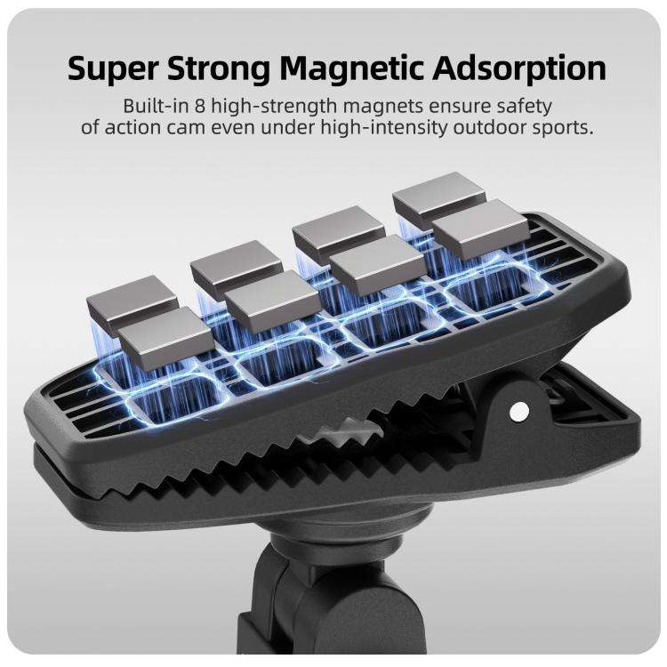 Sunnylife Magnetic Quick-Release Backpack Clip Action Camera Clamp Vertical-Horizontal Mount for ...