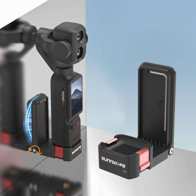 For DJI Osmo Pocket 4P Sunnylife Quick-Release Magnetic Mount Tabletop Base Bracket Angles Adjust...