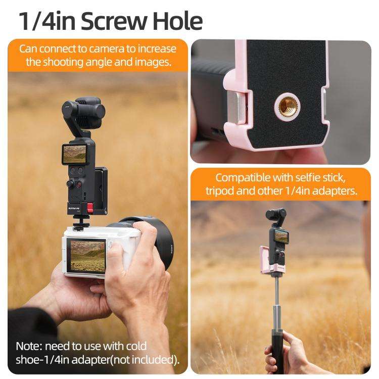 For DJI Osmo Pocket 4P Sunnylife Quick-Release Magnetic Mount Tabletop Base Bracket Angles Adjust...
