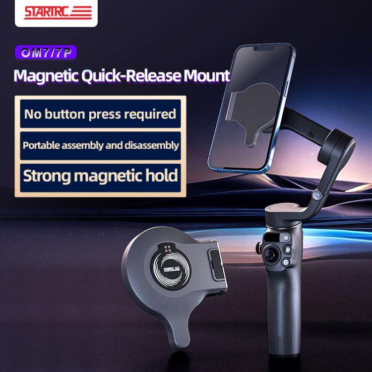 For DJI OM 7 / 7P STARTRC Magsafe Ring Adapter Phone Holder, For DJI OM 7 / 7P Magnetic Adapter