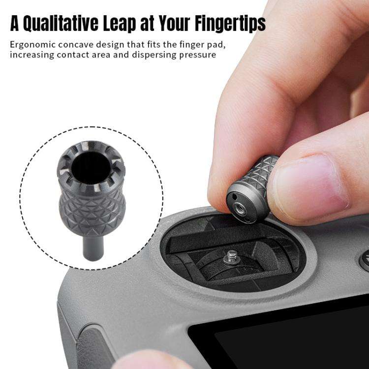 For DJI RC / RC 2 / RC Pro 2  2pcs STARTRC Foldable Metal Joystick Thumb Rocker, For DJI RC / RC ...