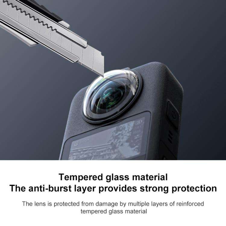 For DJI Osmo 360 Camera Optical Tempered Glass Cover Protective Lens Guard, For DJI Osmo 360