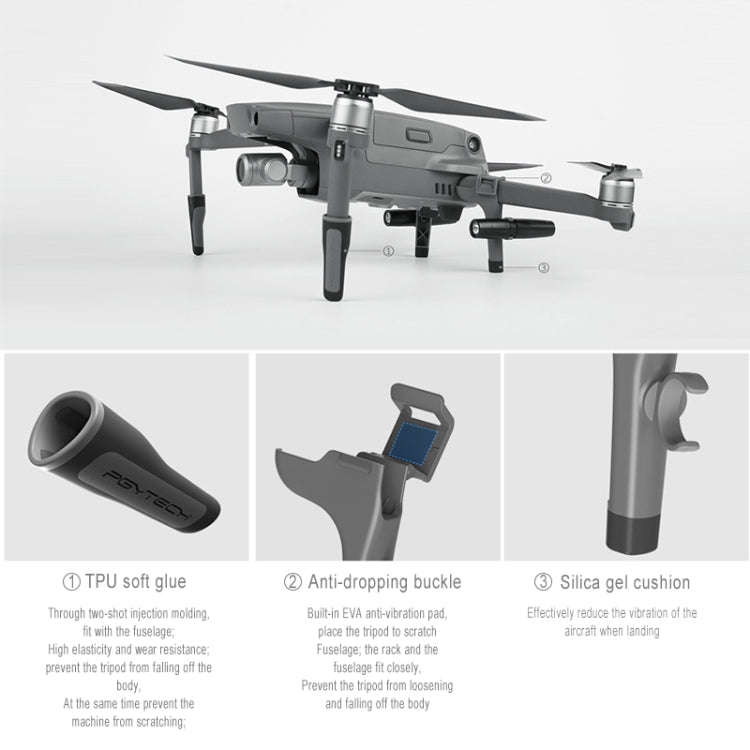 PGYTECH P-HA-030 LED Night Flight Light Shock Absorption Landing High Stand for DJI Mavic 2, P-HA...