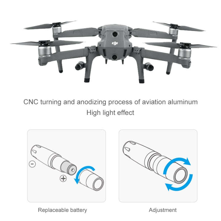 PGYTECH P-HA-030 LED Night Flight Light Shock Absorption Landing High Stand for DJI Mavic 2, P-HA...