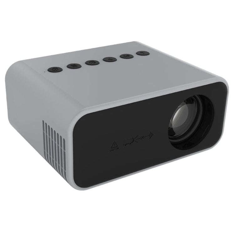 T500 1920x1080P 80 Lumens Portable Home Theater LED HD Digital Projector, Without Remote Control ...