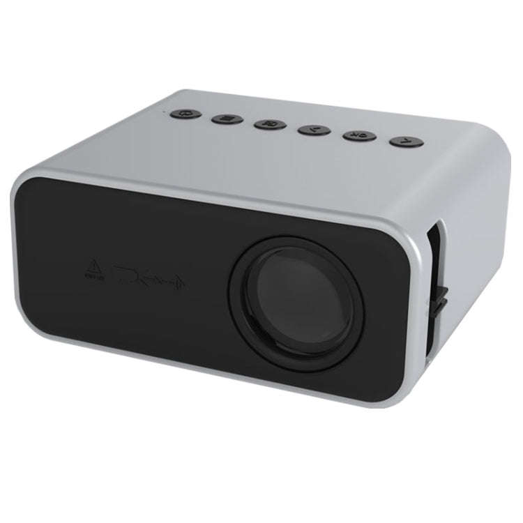 T500 1920x1080P 80 Lumens Portable Home Theater LED HD Digital Projector, Without Remote Control ...