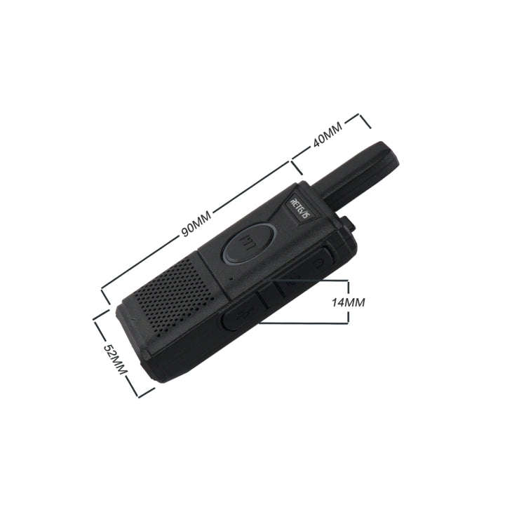 1 Pair RETEVIS RT18 16CHS FRS Dual PTT Handheld Walkie Talkie, US Plug, RT18, US Plug
