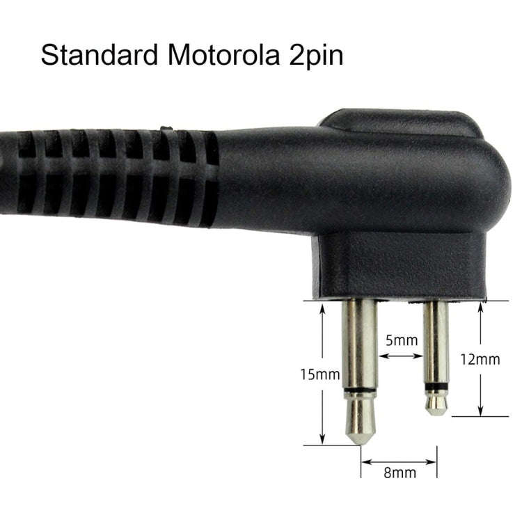 RETEVIS R-321 M 2 Pin Handheld PTT Speaker Microphone for Motorola GP68/GP88/GP300/2000/CT150/P04...