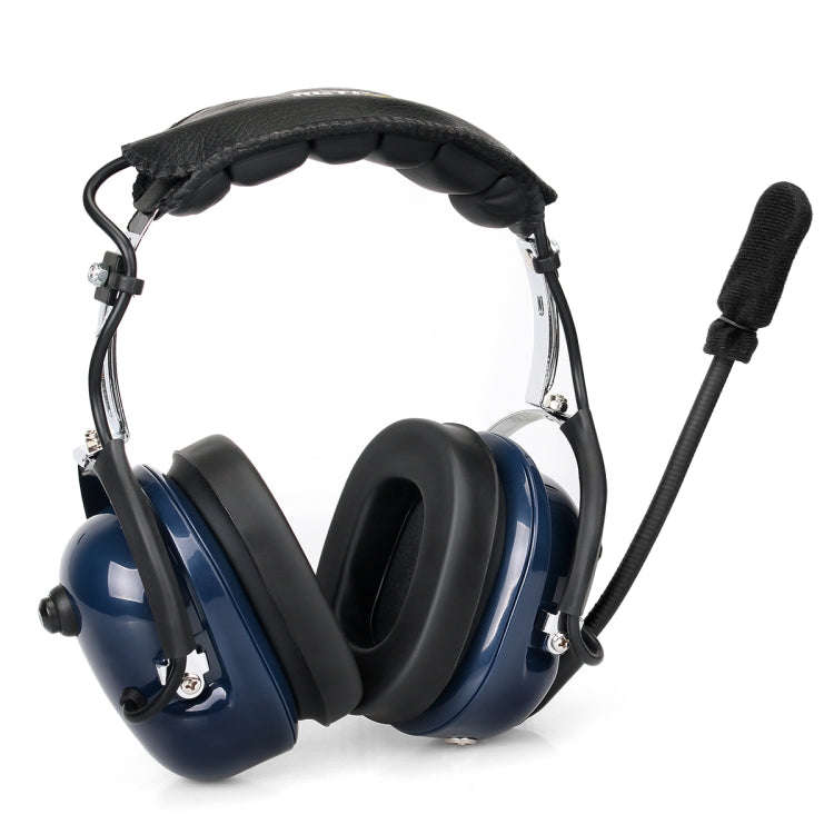 RETEVIS EH050K 2 Pin Adjustable Volume Noise Reduction Aviation Headphone Microphone with Finger ...
