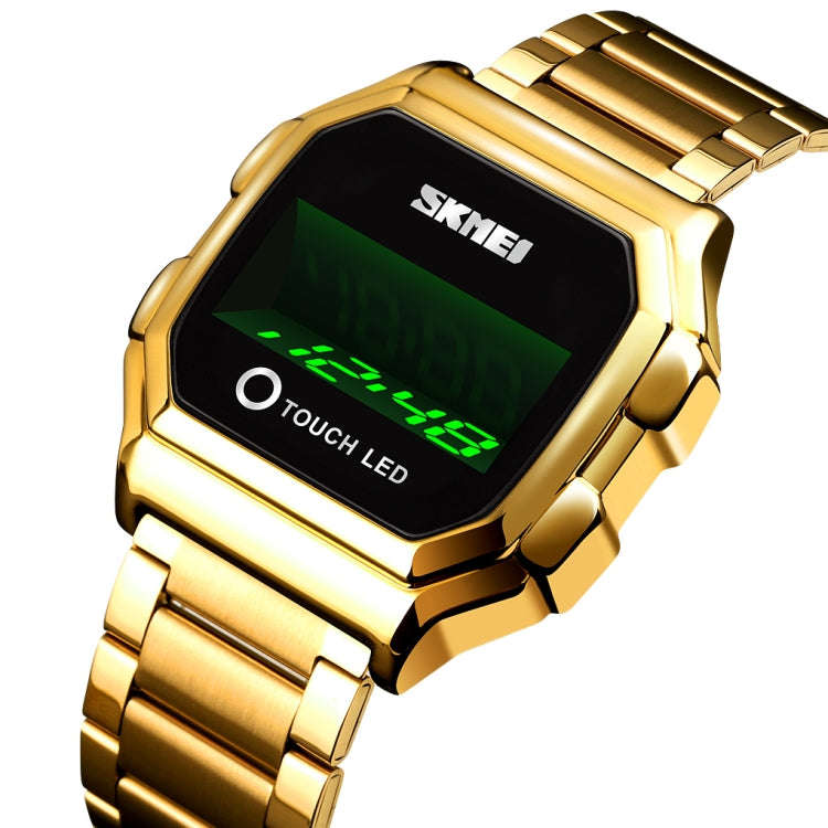 SKMEI 1650 Steel Strap Version LED Digital Display Electronic Watch with Touch Luminous Button, S...