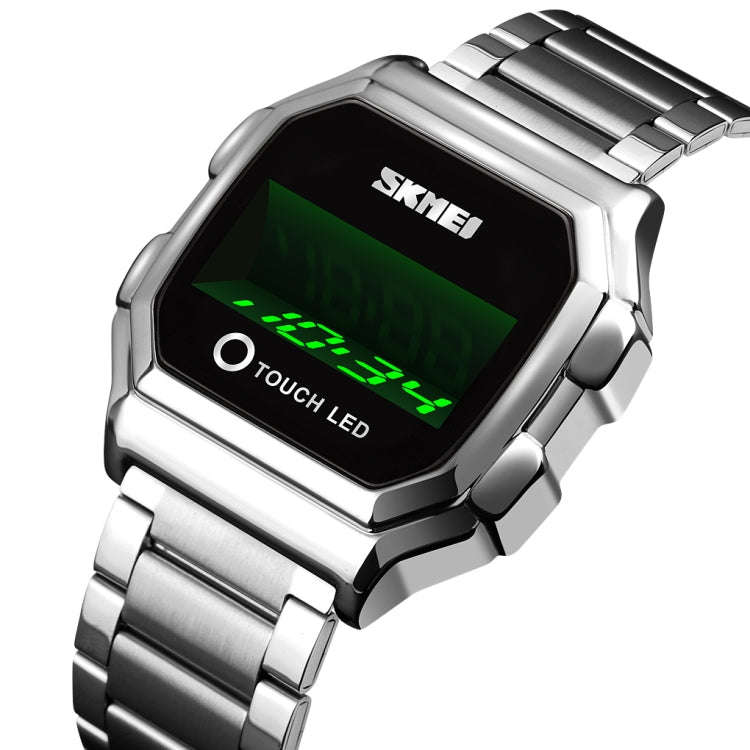 SKMEI 1650 Steel Strap Version LED Digital Display Electronic Watch with Touch Luminous Button, S...
