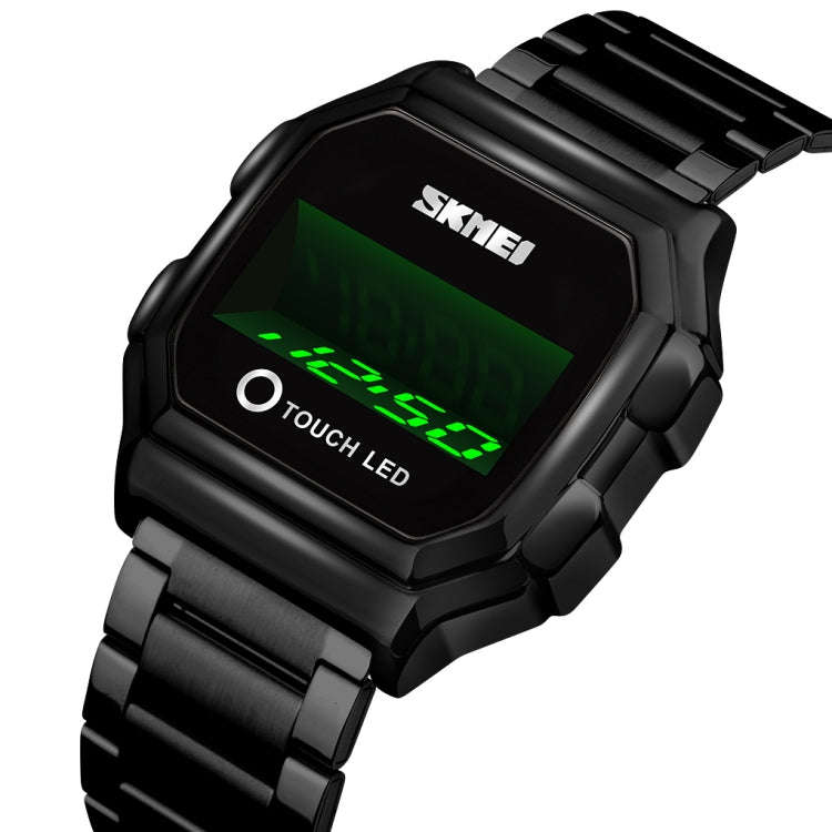 SKMEI 1650 Steel Strap Version LED Digital Display Electronic Watch with Touch Luminous Button, S...