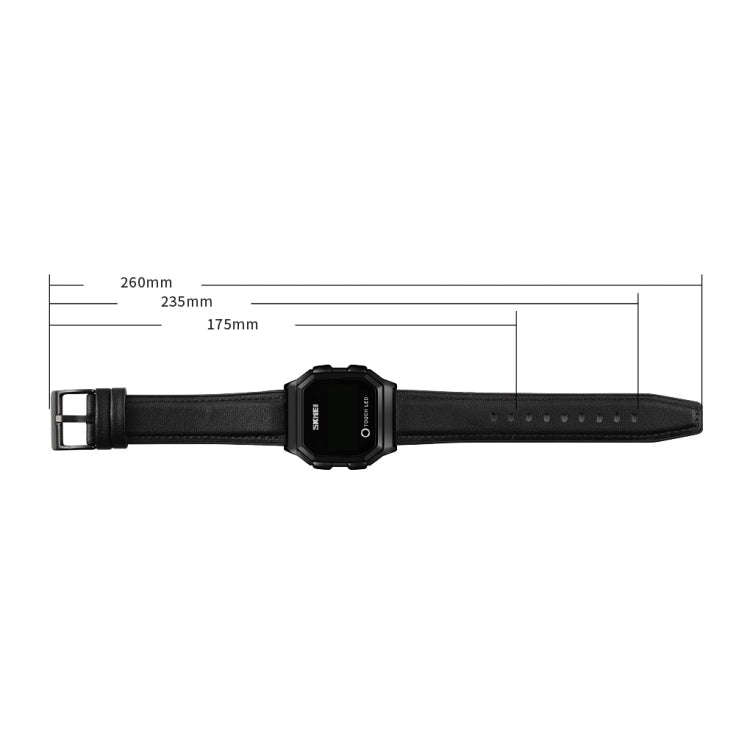 SKMEI 1650 Steel Strap Version LED Digital Display Electronic Watch with Touch Luminous Button, S...