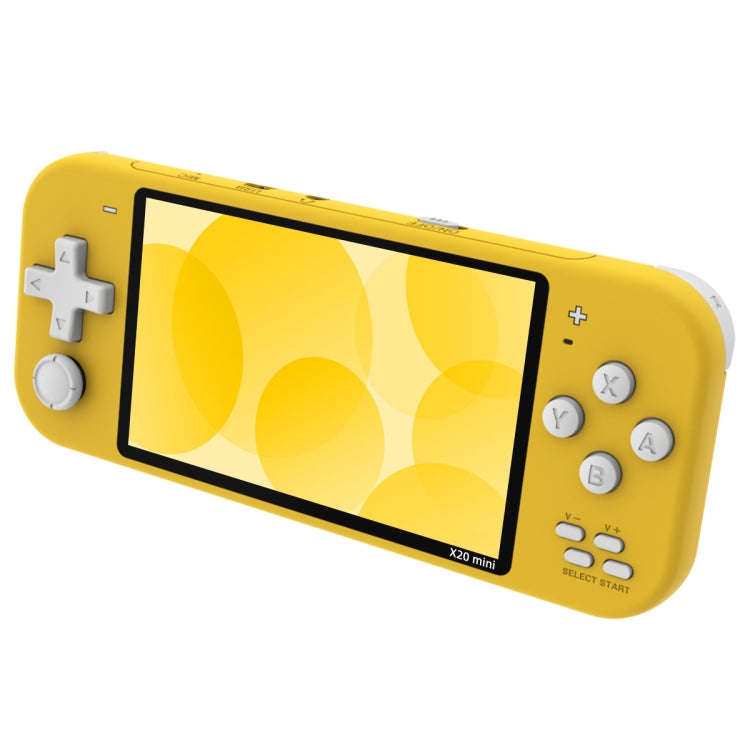X20 mini Classic Games Handheld Game Console with 4.3 inch Screen & 8GB Memory, X20 mini / Yellow...